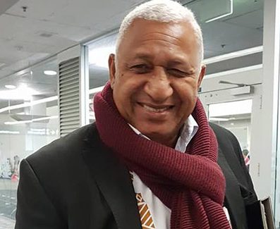 Prime Minister Voreqe Bainimarama … reelected with easily the strongest personal vote in the Fiji general election but his FijiFirst party has lost ground since 2014.