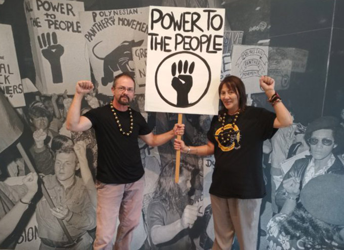 Educate+to+Liberate+curators+Pauline+Smith+and+Ari+Edgecombe+...+a+window+on+the+police+and+immigration+crackdown+on+illegal+%22overstayers%22+in+the+1970s.+Image%3A+Michael+Andrew%2FPMW