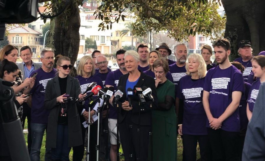Kerryn+Phelps+thanks+supporters+at+Steyne+Park%2C+Double+Bay